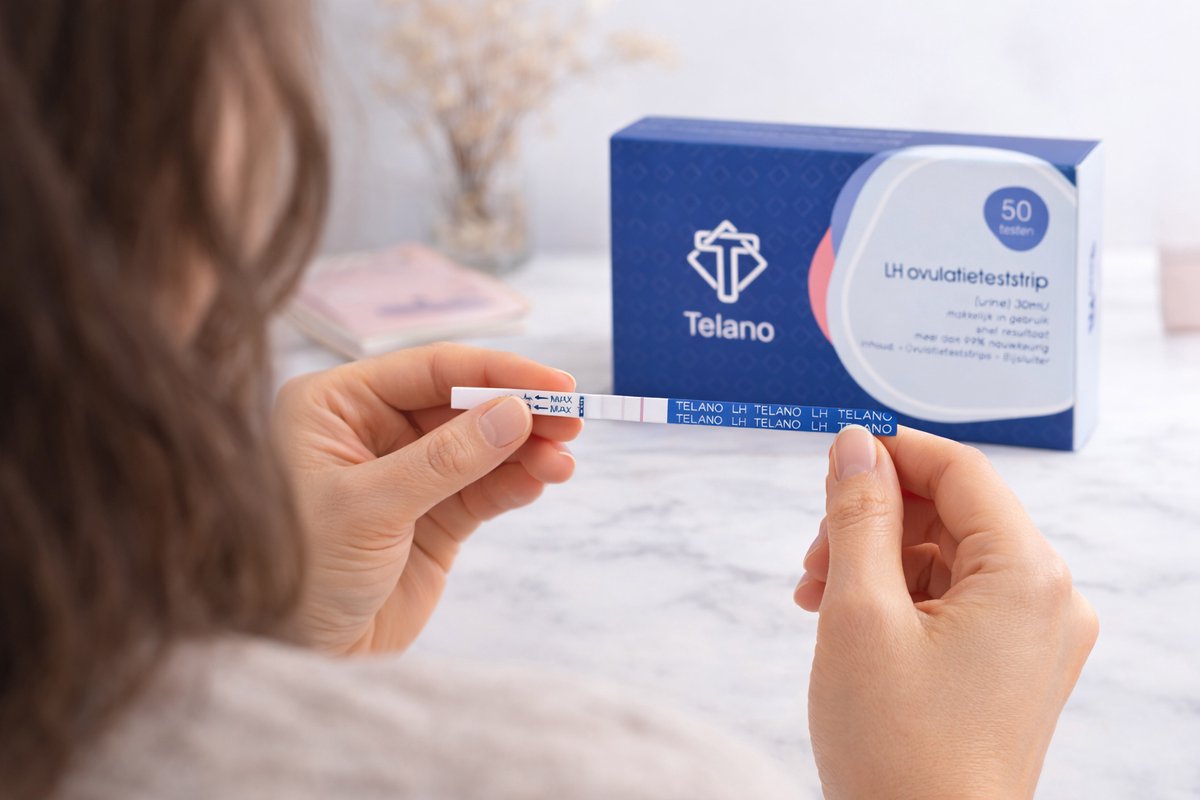 Telano Ovulatietest 50 stuks Dipstick Gevoelig - 1x Zwangerschapstest strip - Ovulatiekalender – foto 4
