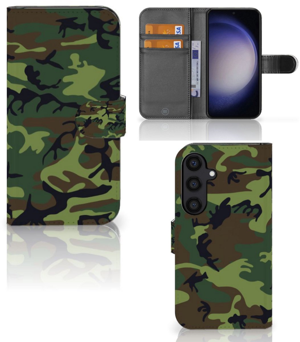 Samsung Galaxy S24 Telefoon Hoesje Army Dark