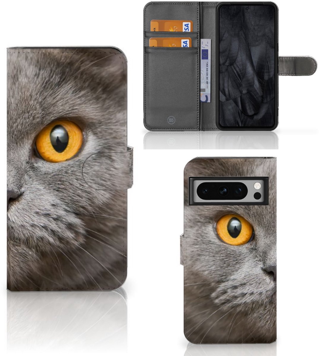 Telefoonhoesje met Pasjes Google Pixel 8 Pro Britse Korthaar