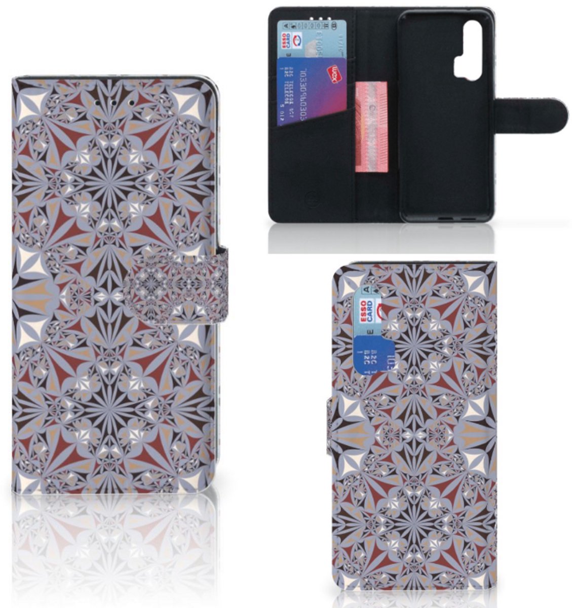 Honor 20 Pro Bookcase Flower Tiles