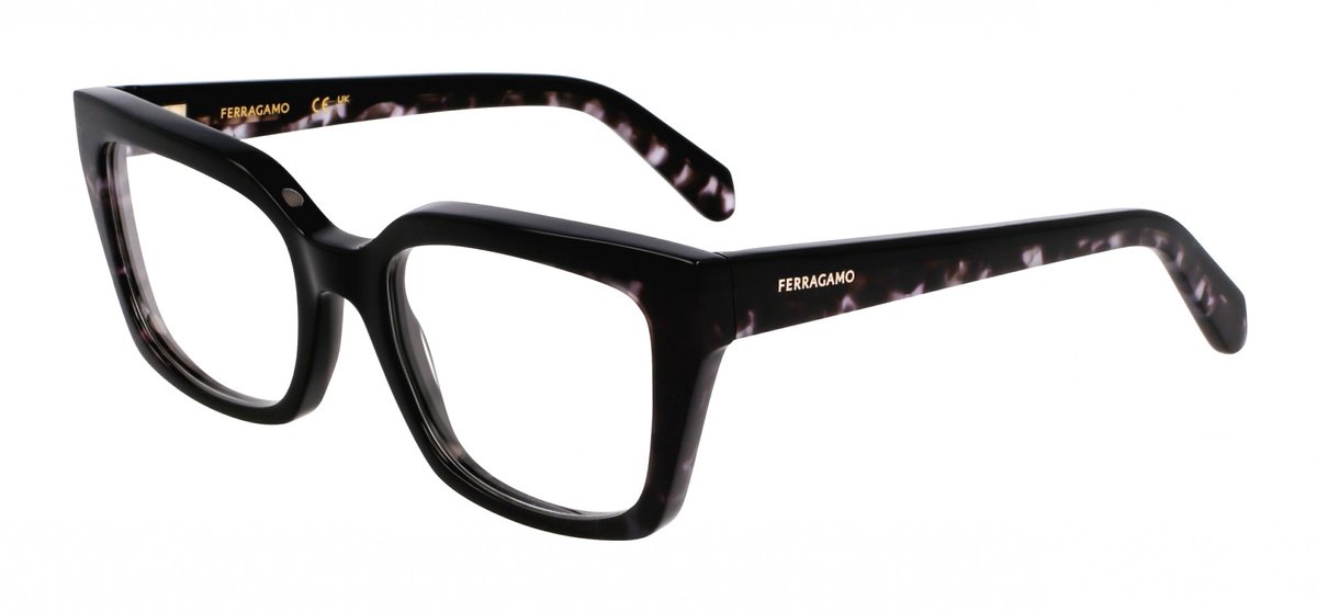 Ferragamo SF3010 Black/black tortoise 52/19/140 WOMAN Brilmonturen