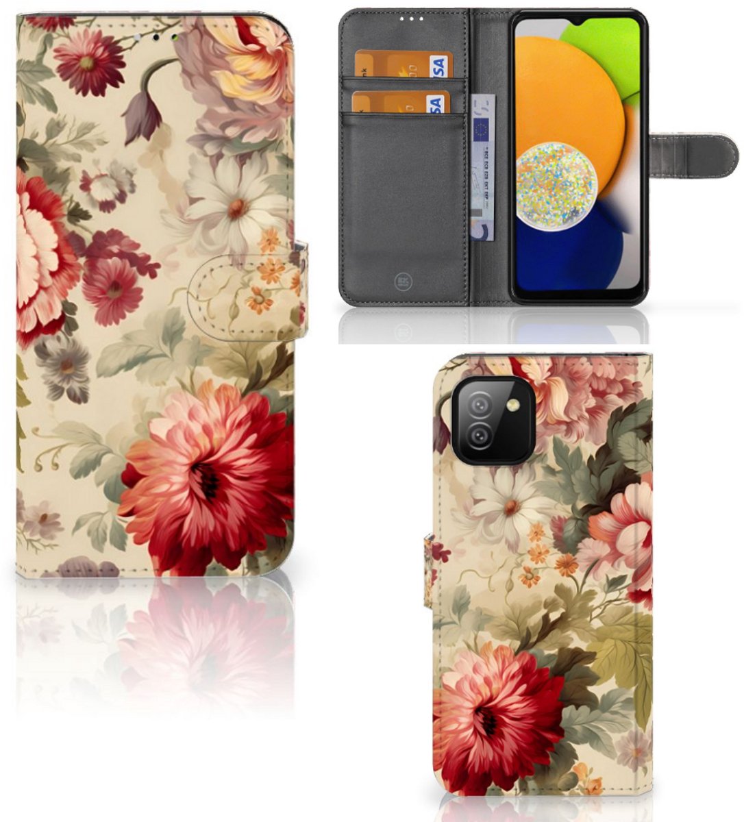Hoesje voor Samsung Galaxy A03 Bloemen