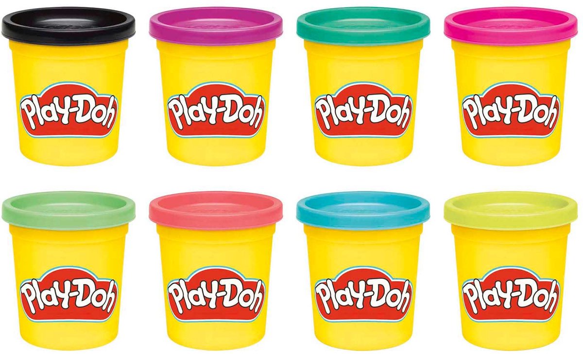 Play-Doh 8 Pack - Boetseerklei - Felle Kleuren — afbeelding 4