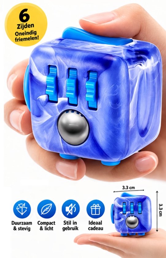 ZURU Fidget Marble Cube - Fidget Toys - Anti Stress Speelgoed - Friemelkubus