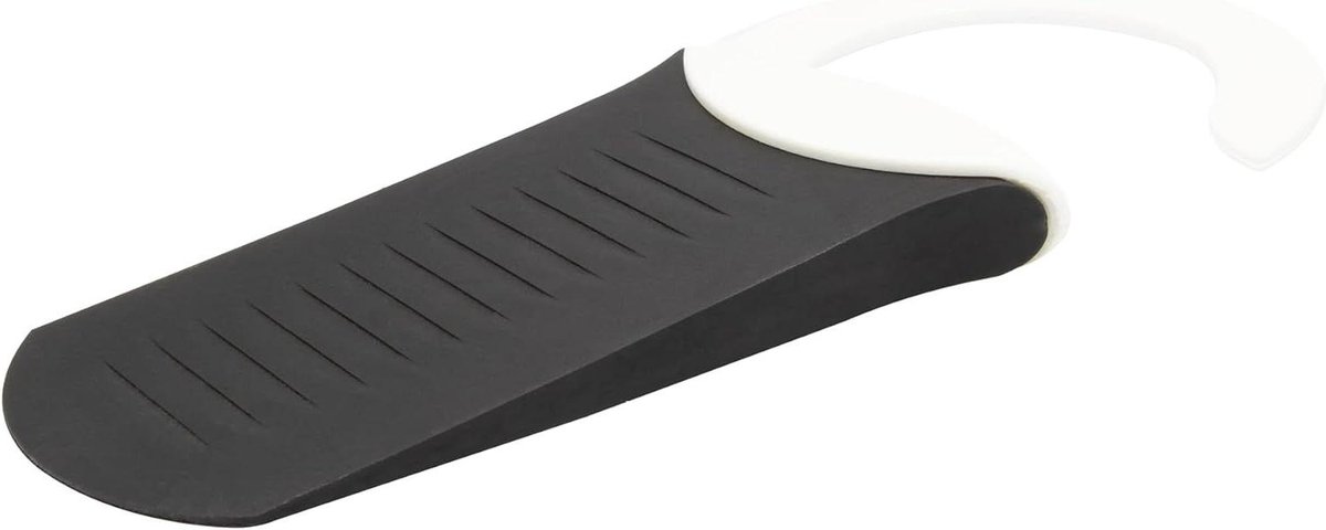 Deurstopper met Haak - Deurwig Deurwig - Onder de deur schuiven - Massief rubber met hanger