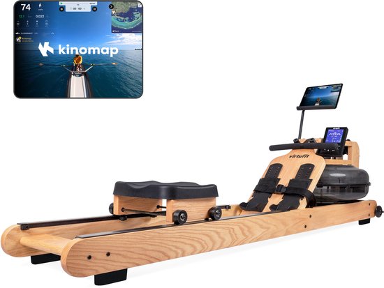 VirtuFit Elite Roeitrainer Waterweerstand Eikenhout Bruin - VirtuFit - €749,00