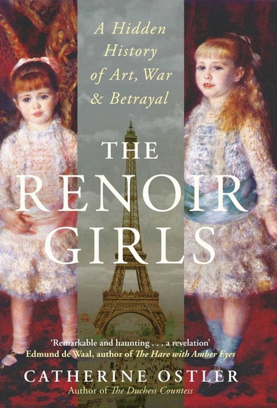 Couverture du livre 'The Renoir Girls' de Catherine Ostler, avec deux jeunes filles en robes.