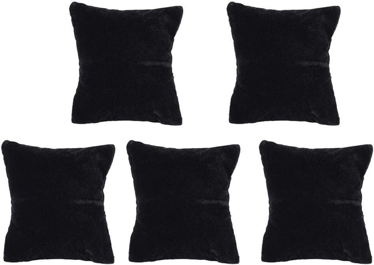 Elegante Velvet Kussenhouder voor Horloges en Armbanden - 5 Stuks, Lichtgewicht Organizer voor Sieraden en Accessoires