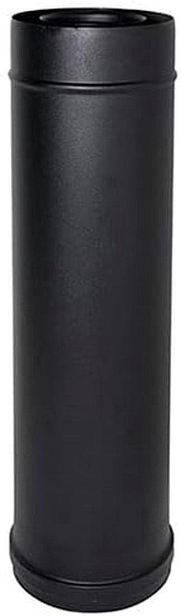 Schoorsteenpijp Coaxiaal - Rookkanaal Pelletkachel - Veilige Rookafvoer - Dubbelwandig RVS 316 - 80/125 mm Diameter - Zwart