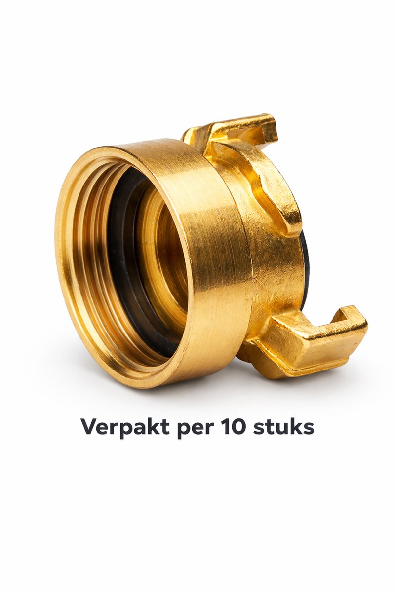 Geka koppeling 1 1/4" (=32mm) binnendraad - verpakt per 10 stuks - messing snelkoppeling