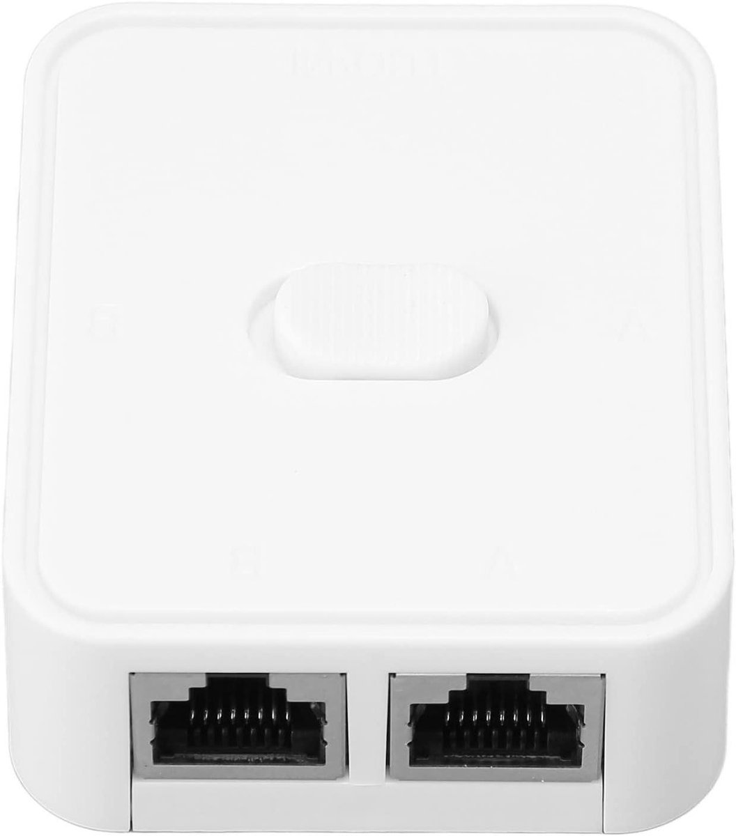 LAN Switch 2 poorten - Ethernet Splitter Netwerk - Netwerk Uitbreiden - Gigabit 1000Mbps Snelheid