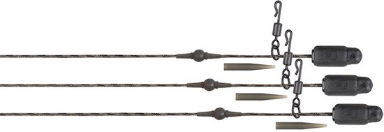 Naturals Heli-Clip Rigs 50LB Copper Core Fox van Merkloos — afbeelding 2