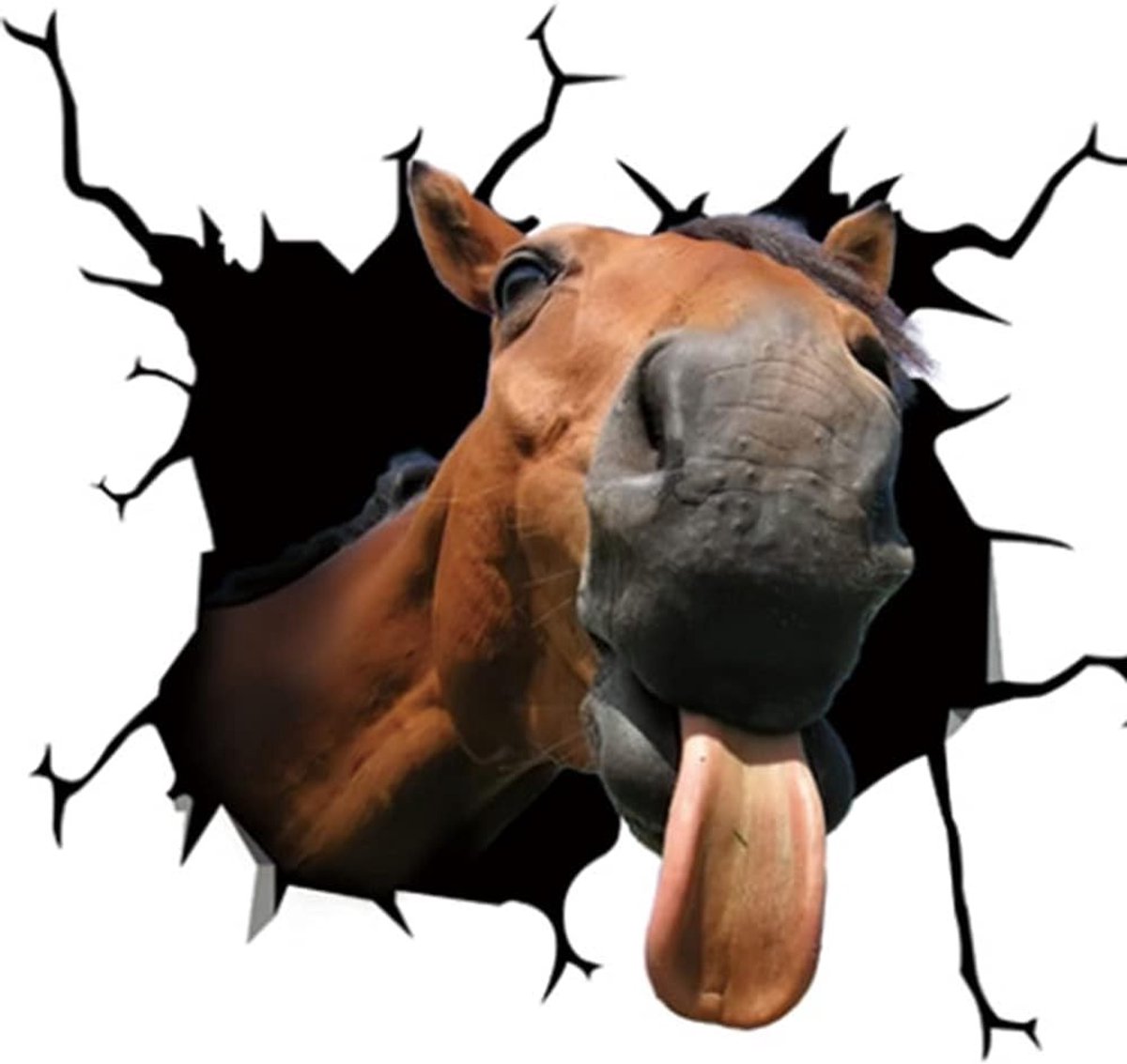 3D Dieren Auto Sticker - Grappige Koe, Hond, Varken en Paard - Zelfklevende Raamdecoratie voor Auto's, Waterdicht en Duurzaam