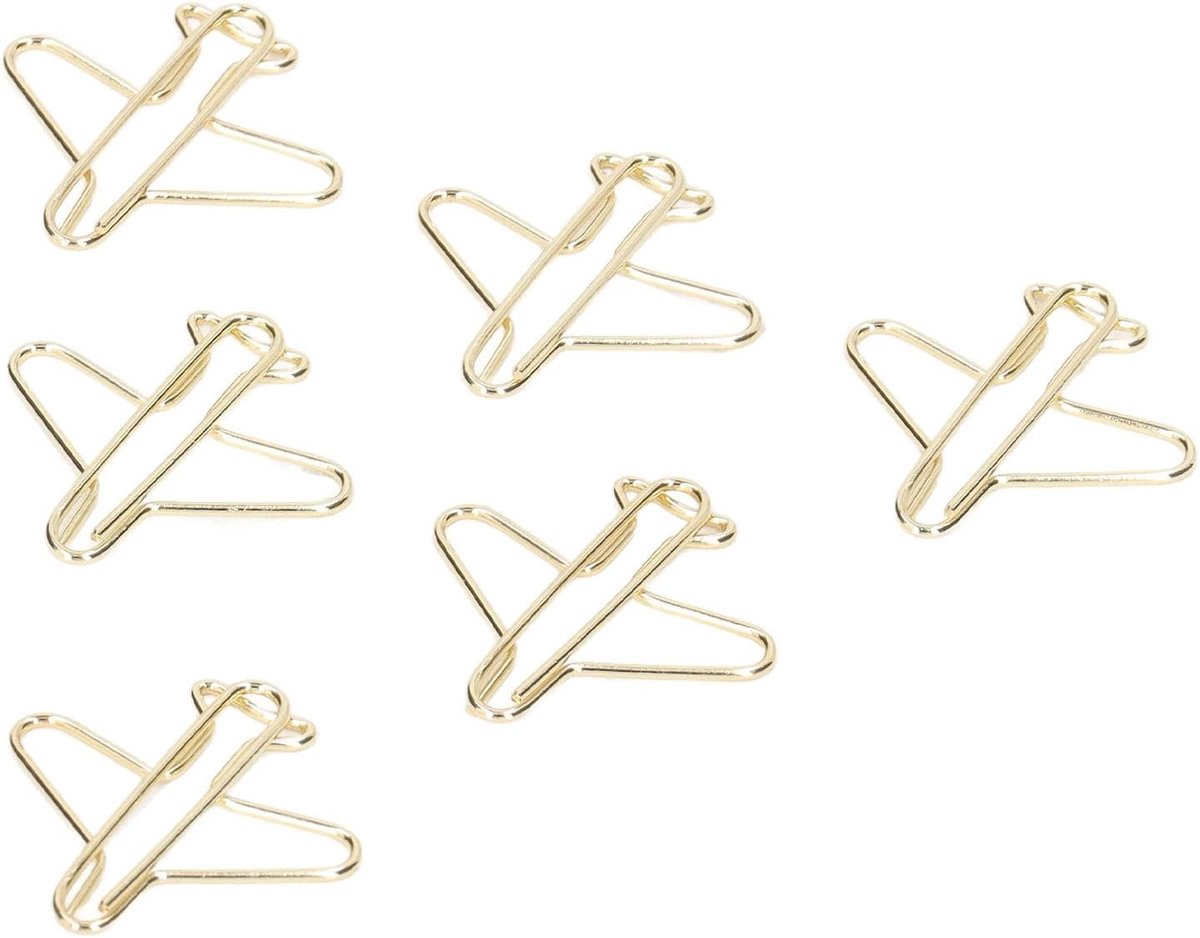 Luchtvaartvormige Paperclips - 100 Stuks Leuke en Creatieve Kantooraccessoires voor Documentorganisatie en Notities