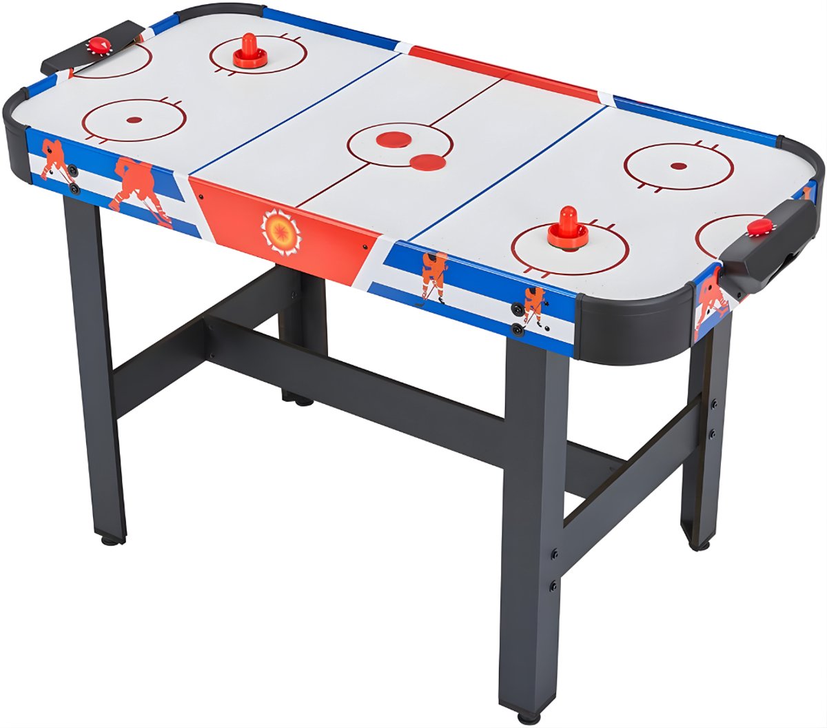 Quvo® Air Hockey - Voetbal - Voetbaltafel - Veelkleurig - 122cm x 61cm x 79cm