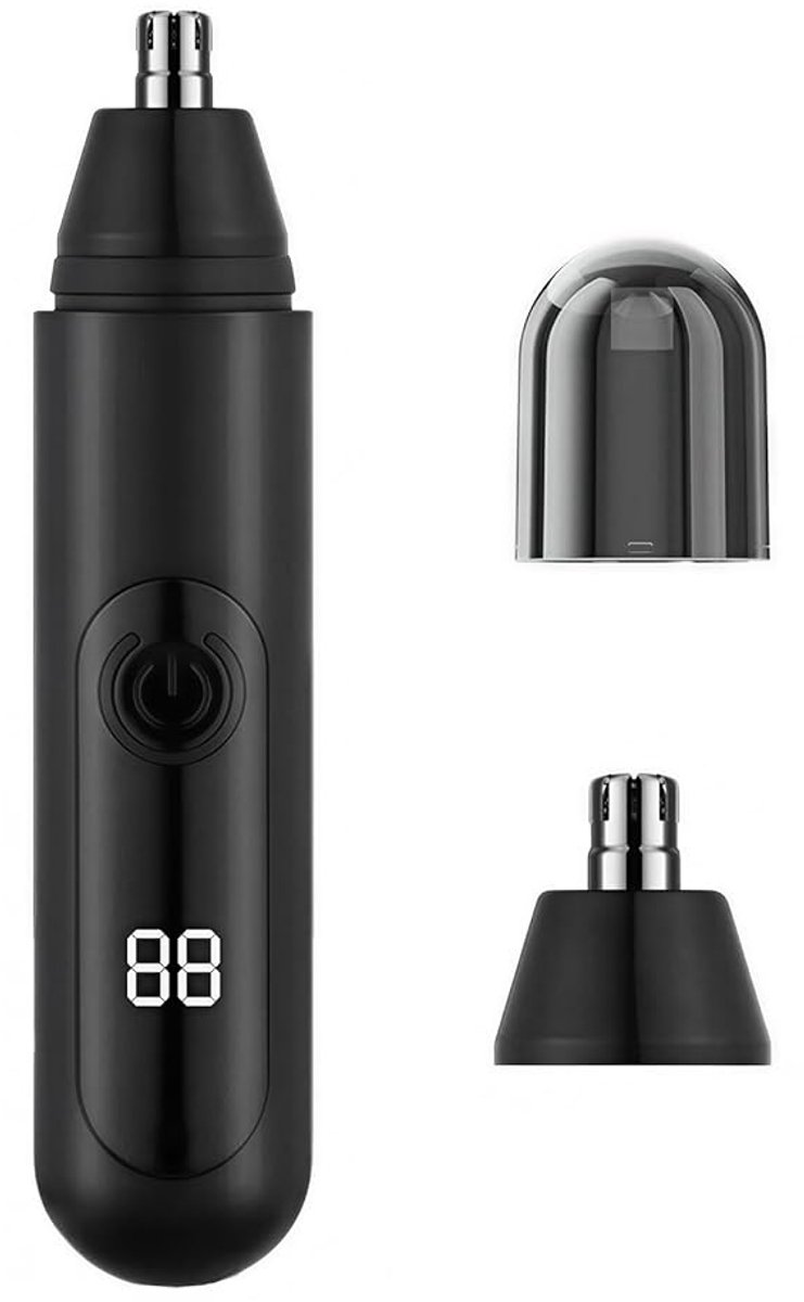 Oplaadbare Trimmer voor Neus & Oren - Pijnloos met Dubbele Mesjes, LED & Type-C - Voor Mannen & Vrouwen