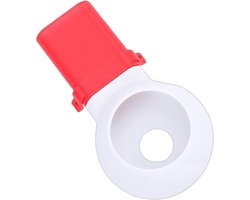 Boorstofopvangbak - Stofvanger Boor - Stofvrij Boren - Geïntegreerde Boorgeleider - 12 x 6 cm - Wit Rood