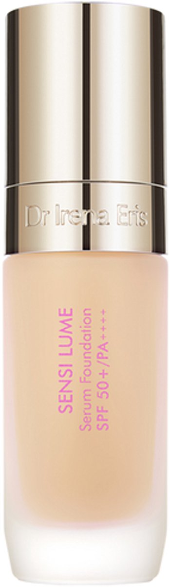 Dr Irena Eris Sensi Lume Serum Foundation SPF 50+ PA++++ 30 ml - Kleur 500 Medium Neutral - Luxe Serum Foundation Met Zonbescherming - Hydraterende Foundation Met Glow Finish En Medium Opbouwbare Dekking - Egaliseert, Verzorgt En Beschermt De Huid