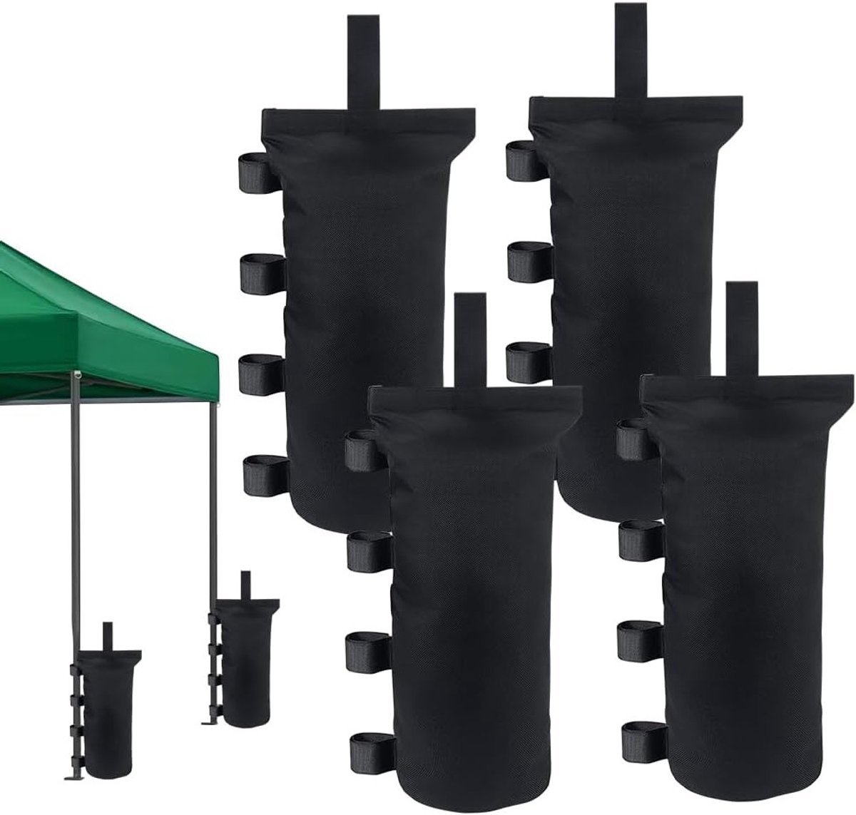 Gazebo Gewichten - 4 Stuks - Zandzakken 600D Oxford - Dikke Zandzakken voor Weegdoeleinden - Weighing Down voor Gazebo, Tuin, Strandtent