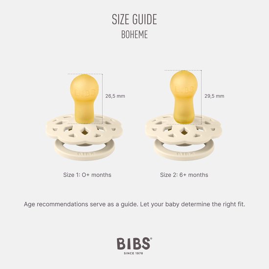 BIBS Boheme Glow Speen verpakking van 2 stuks. BPA-vrij, Ronde speen. Natuurlijk rubberlatex, Gemaakt in Denemarken. Maat 1 (0-6 maanden), Sage Glow / Cloud Glow van Merkloos — afbeelding 4