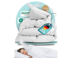 BEFA NATUR donzen dekbed voor het hele jaar 135x200 cm | 90% dons & 10% veren | vulgewicht 624 g | geschikt voor mensen met een allergie (NOMITE) | gecertificeerd voor dierenwelzijn (DOWNPASS) | Oeko-TEX Klasse 1 | Made in Germany