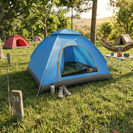 VDD - Pop up tent - Festival tent - Tent - 1 persoon - 160x160x130 cm van Merkloos — afbeelding 2
