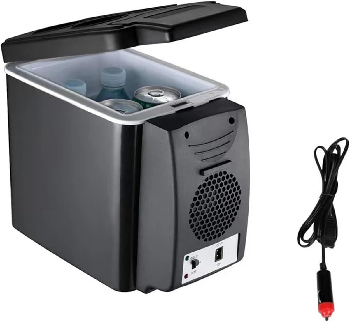 6L 12V Elektrische Koelbox – Draagbare Mini-Koel-/Vrieskast voor in de Auto – Koel- en Verwarmingsapparaat voor Voertuigen