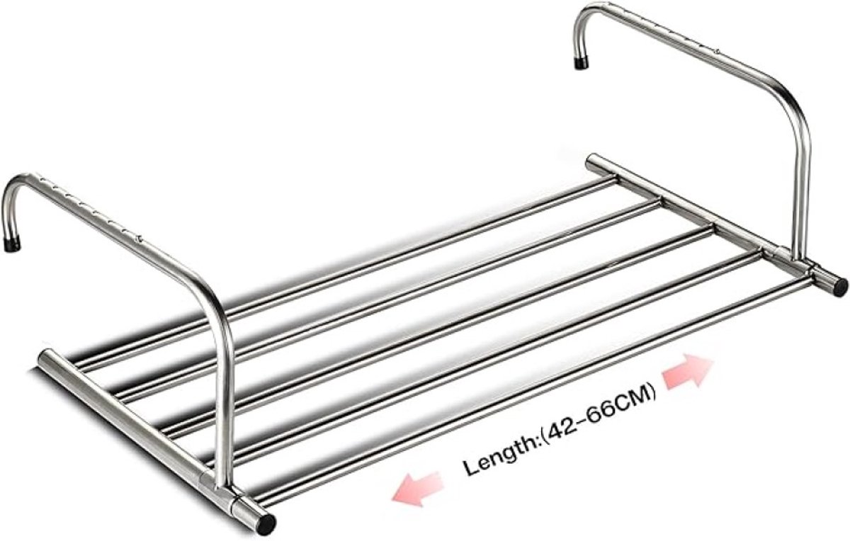 Uittrekbaar Wasrek voor Binnen en Buiten - 42-66 cm