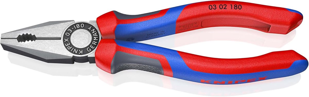 Combinatietang 180mm met Comfort Grepen - Universeel Gereedschap voor Knip- en Grijpwerk