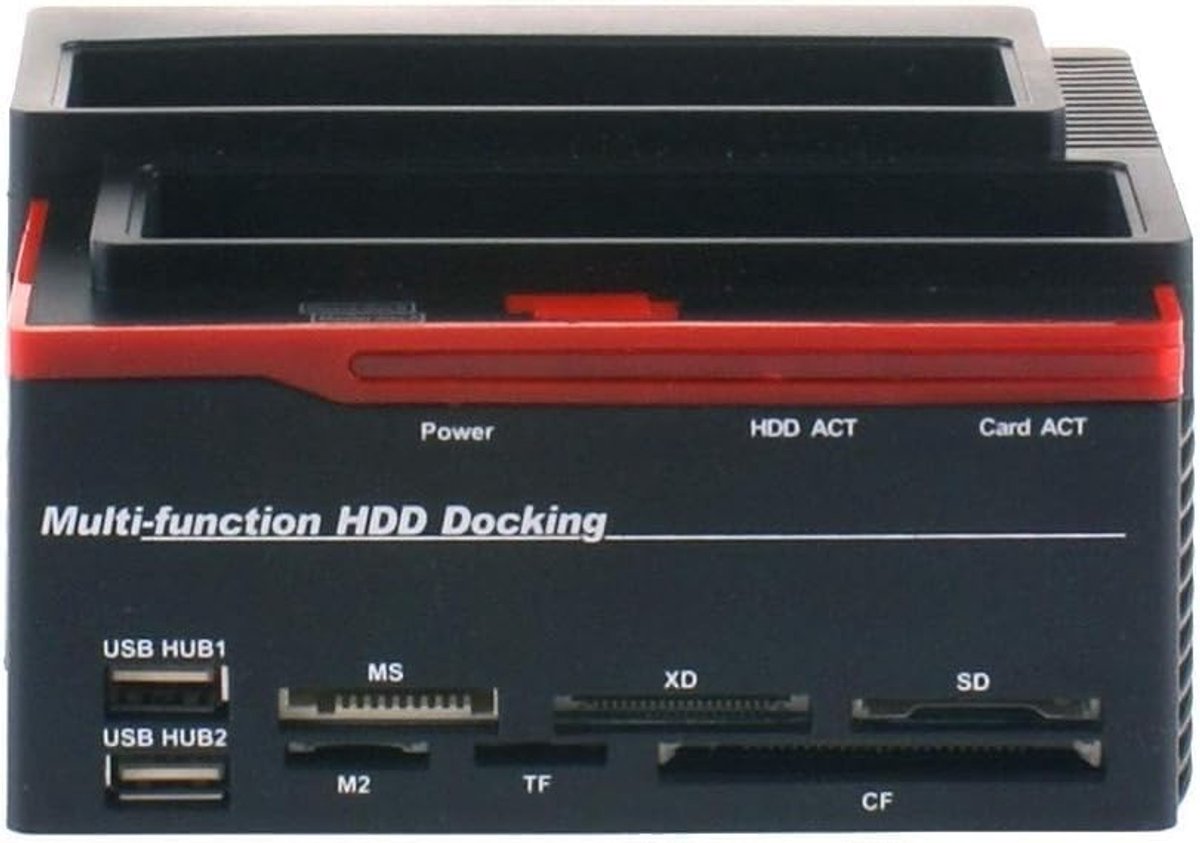 USB 3.0 Dual Bay Docking Station voor 2,5 en 3,5 inch SATA & IDE Harde Schijven