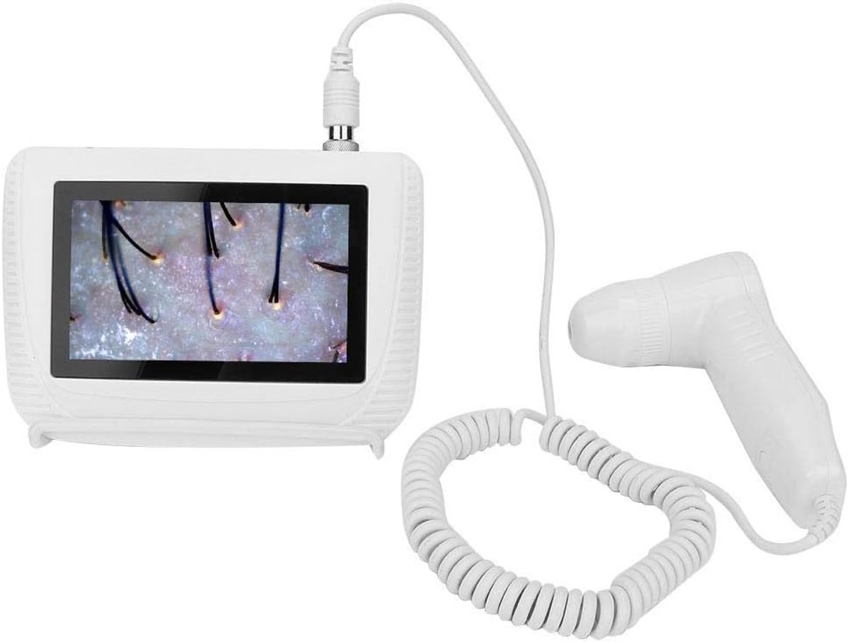 Huid Analyse Apparaat - Huiddiagnose Microscoop - Huidverzorging Thuis - Ingebouwd 5-inch Scherm - 1x1x1 cm