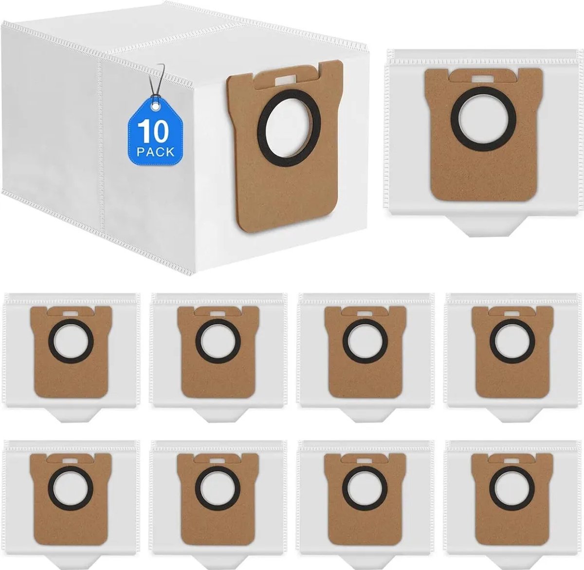 Geschikt voor 10 stofzakken Geschikt voor de Dreame L10s Ultra robotstofzuiger