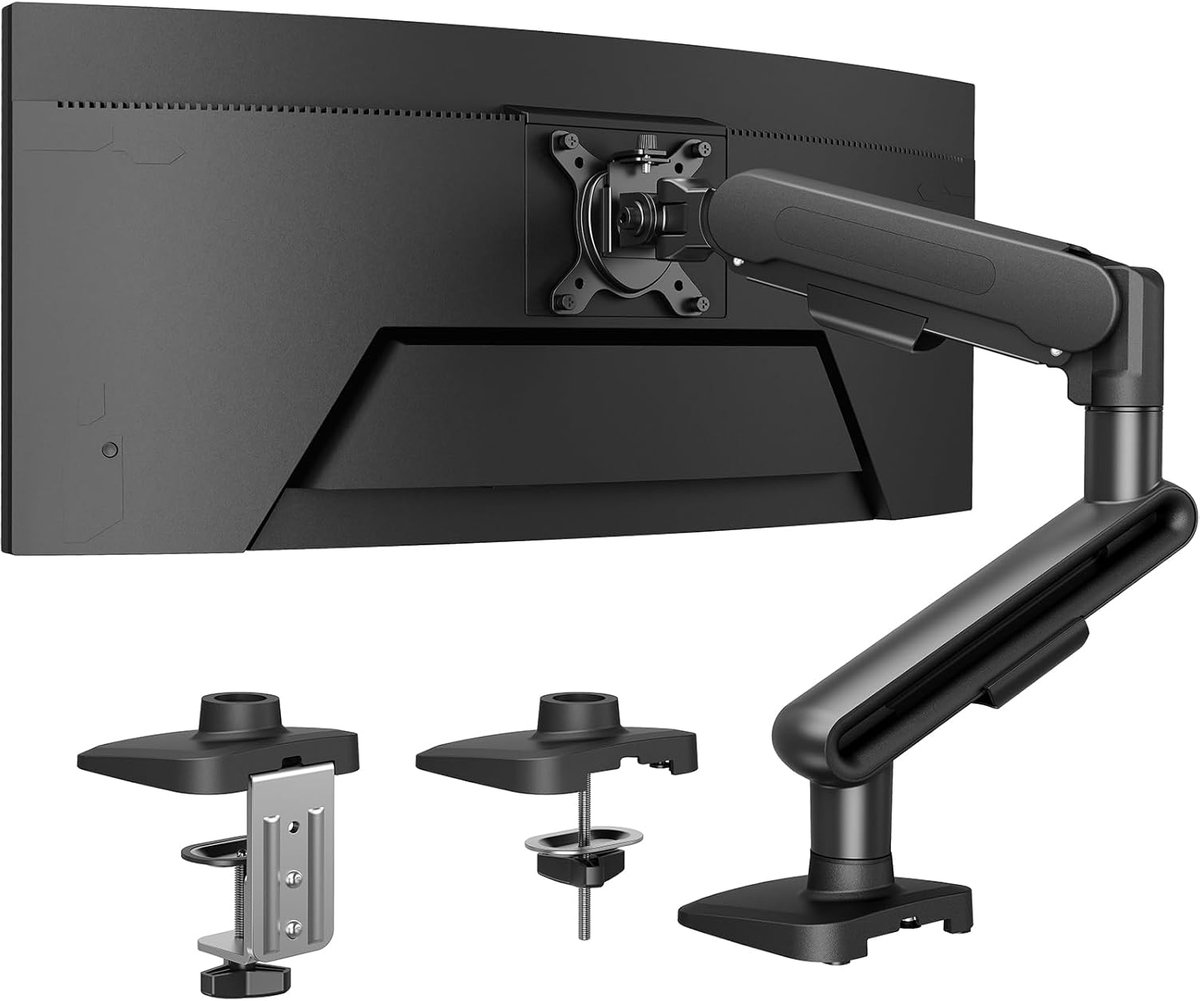 Monitor Arm - Bureau Arm - Werkplek Optimalisatie - Robuuste Tafelmontage - 3.07 kg - Zwart