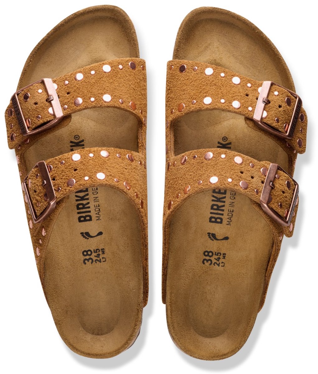 BIRKENSTOCK ARIZONA RIVETS MINK SUÈDE NARROW Bruin