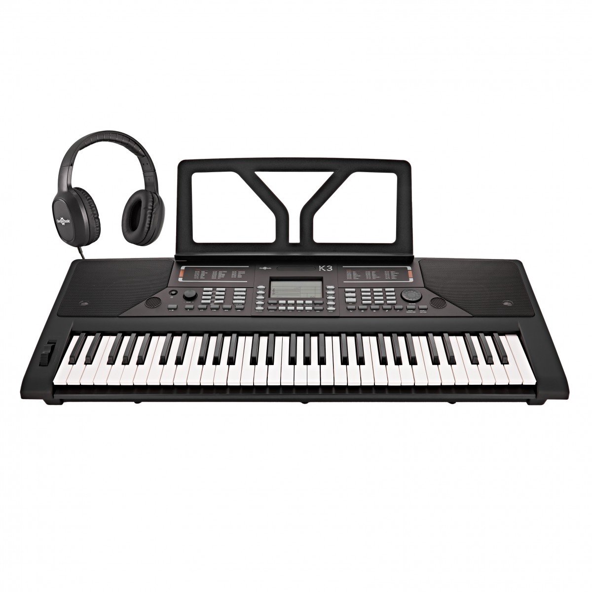 K3 61-toet Keyboard van Gear4music, Hoofdtelefoonset