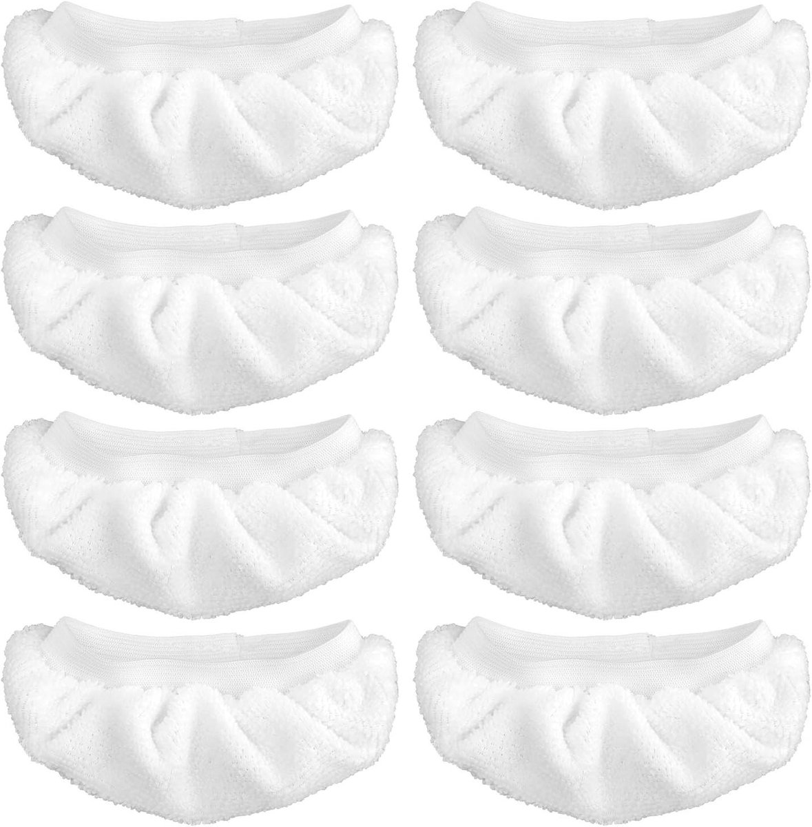 Stoomreiniger Pads - Microvezeldoeken Stoomreiniger - Grondig Reinigen - Wasbaar Herbruikbaar - 23 x 165 cm - Wit