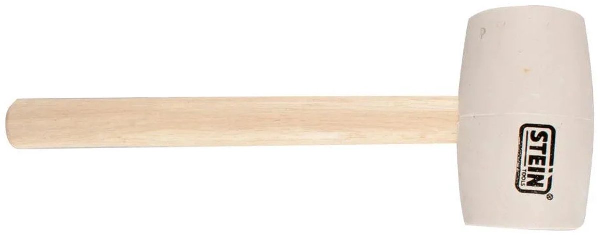 Stein Rubberen Hamer Witte Houten Handgreep 700g Goud