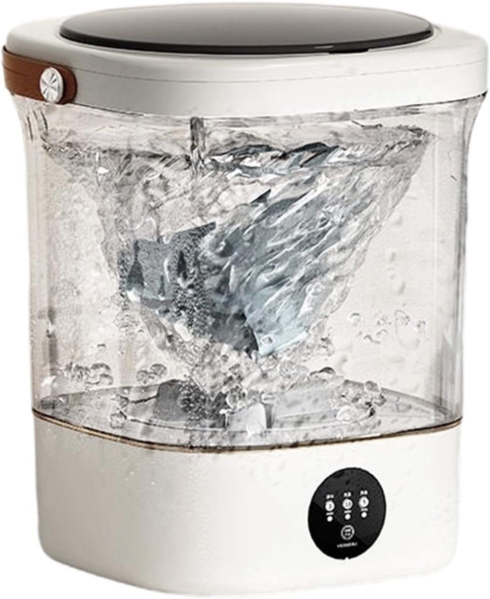 Draagbare Wasmachine Mini Wasmachine Ondergoed Snel Wassen 12 Liter Capaciteit 27 x 30 x 27 cm