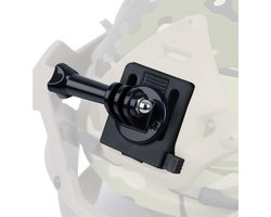 Een tactisch helmaccessoire met beschermhoes Geschikt voor nachtzichtbrillen, geschikt voor GoPro-camera's, en Geschikt voor GoPro Hero 13, 12, 11, 10, 9, 8, 7, 6, 5, DJI Osmo, Insta360, AKASO en Sjcam actiecamera's.
