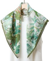 Sjaal Dames – Zijde Blend Sjaal – Vierkante Sjaal – 65 x 65 cm