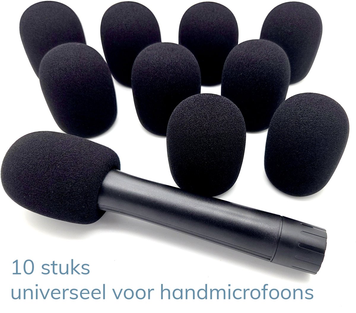 Foam Budget Handheld Plopkap zwart 10 stuks
