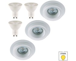 Lybardo - Inbouwspots - 8-pack - Spotjes Inbouw - Moreda - Kantelbaar