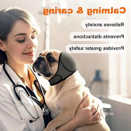 Geluiddempende Oorkappen voor Honden, Bescherming tegen Hard Geluid bij Badkamer, Kapper, Storm en Vuurwerk — afbeelding 5