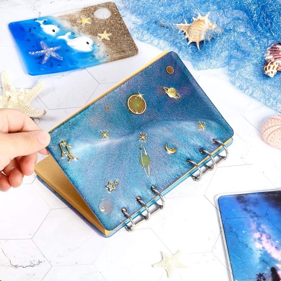 26 Piece Notebook Mold Set - Silicone Cover Mould voor A5 A6 A7 - DIY Epoxy Resin Notebook Moulds - Inclusief Ringbinder voor Creatieve Projecten van Merkloos	 — afbeelding 3