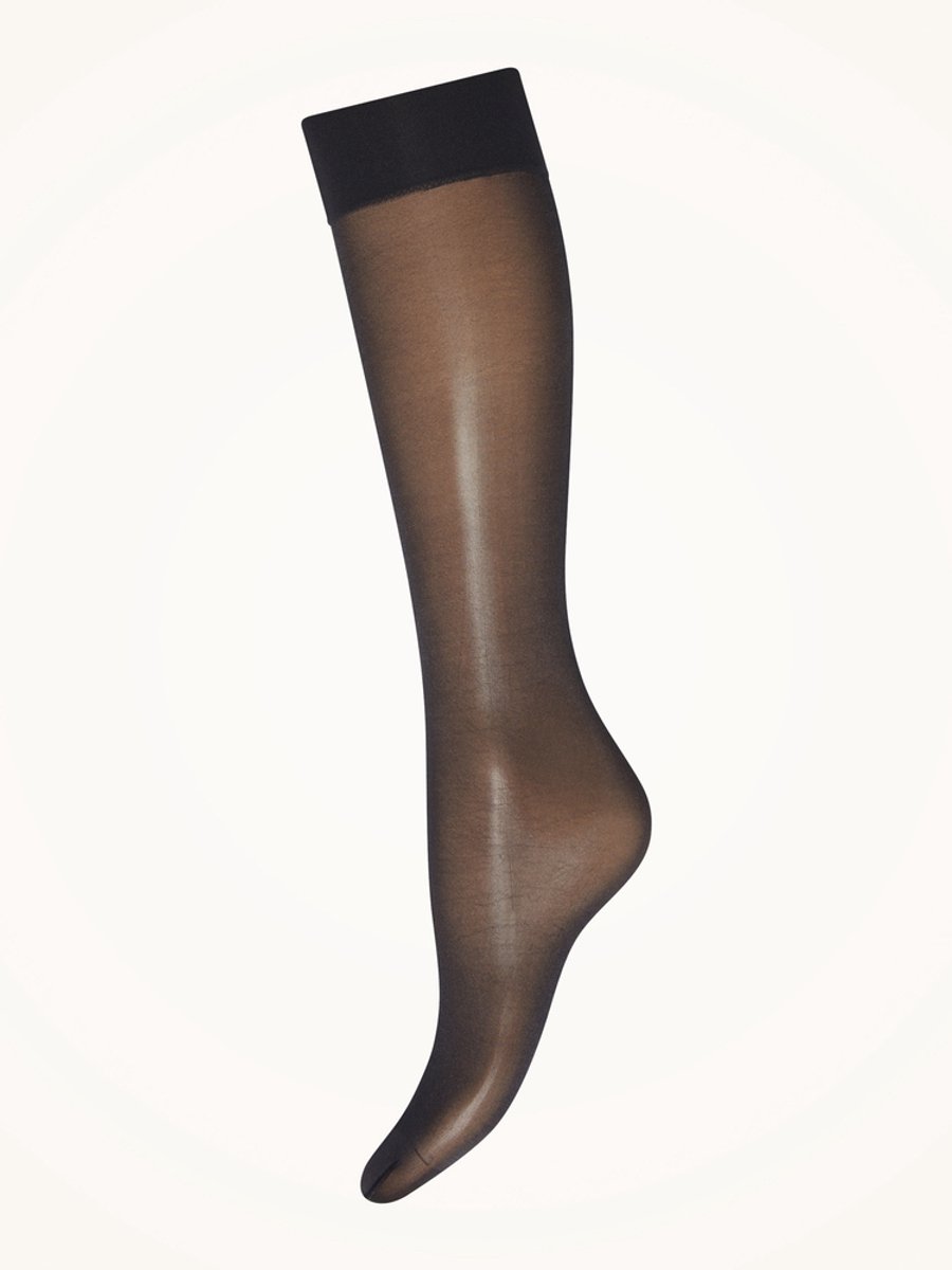 Satin Touch 20 Knee-Highs - black