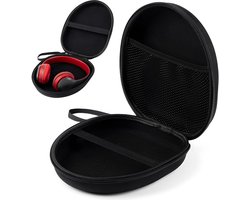Koptelefoon Hoes - Headphone Case - Harde Koptelefoon Hoes - Opberghoes - Koptelefoon Case Over Ear & On Ear – Waterdichte Hoofdtelefoon Case – Headset Case - Geschikt voor JBL, Sony, Bose, Beats by Dre, WiseQ & Marshall - Zwart