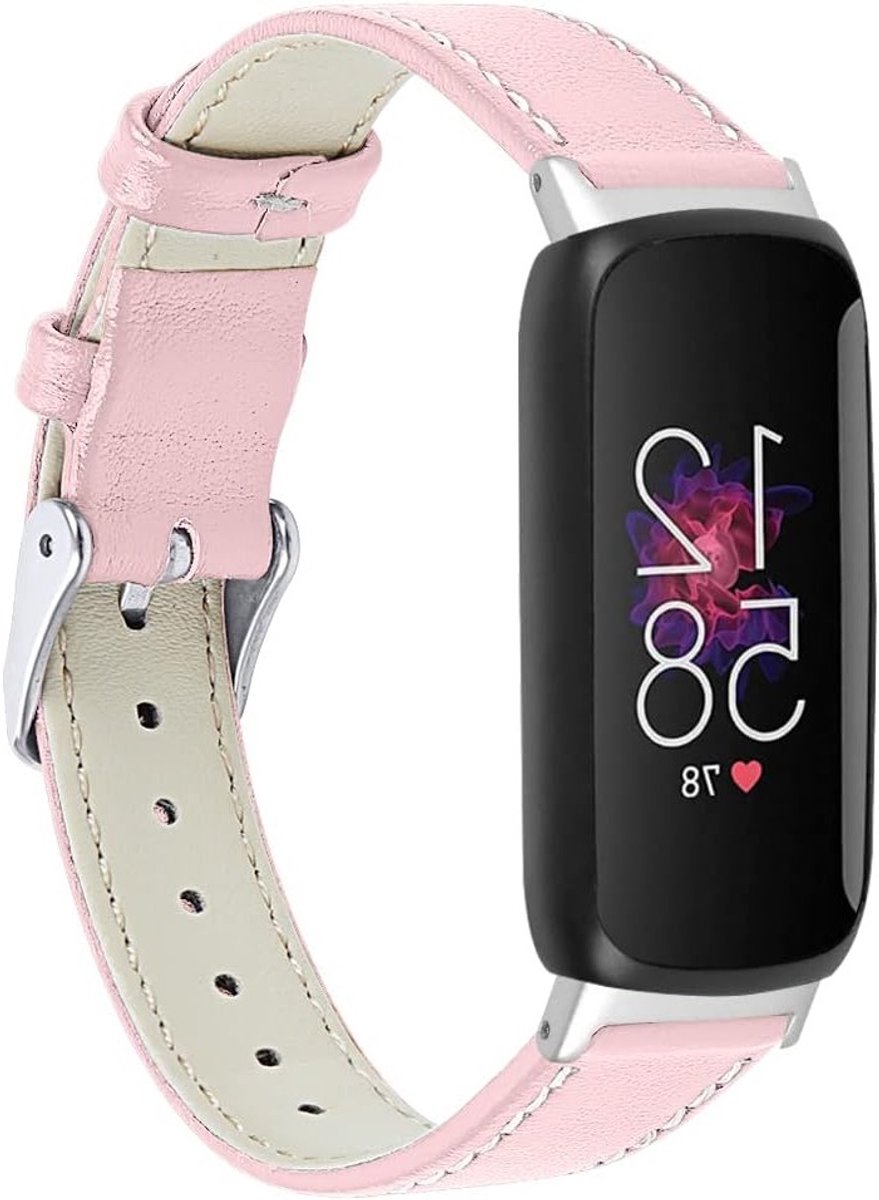 Lederen Horlogeband met Bloemenpatroon voor Fitbit Inspire 3, Duurzaam en Stijlvol, Ideaal voor Activiteiten en Sport