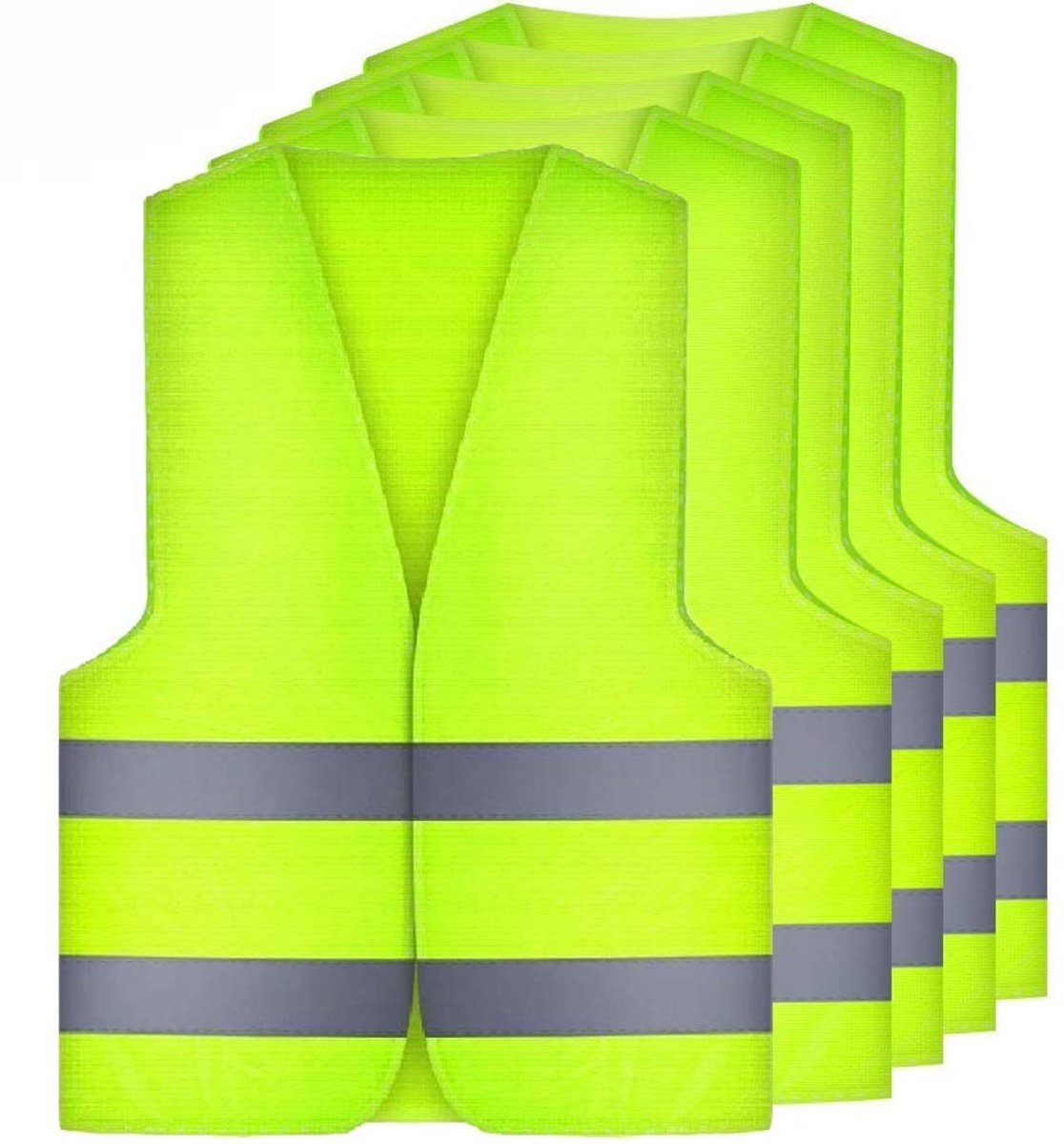 Dailygoods- Veiligheidsvest Reflecterend 360 Graden - Veiligheidsvestje - Veiligheidsvest Kind - Ademend - Comfortabele Pasvorm - Maximaal Zichtbaar - Reflecterend Vest