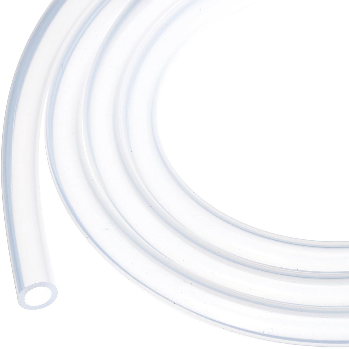 Dailygoods- Siliconen Tubing 20ft - Flexibele Slang 7mm ID - 10mm OD - Transparant - Voor Irrigatie/Brouwen - Hoog Temperatuur Bestendig - Siliconenslang