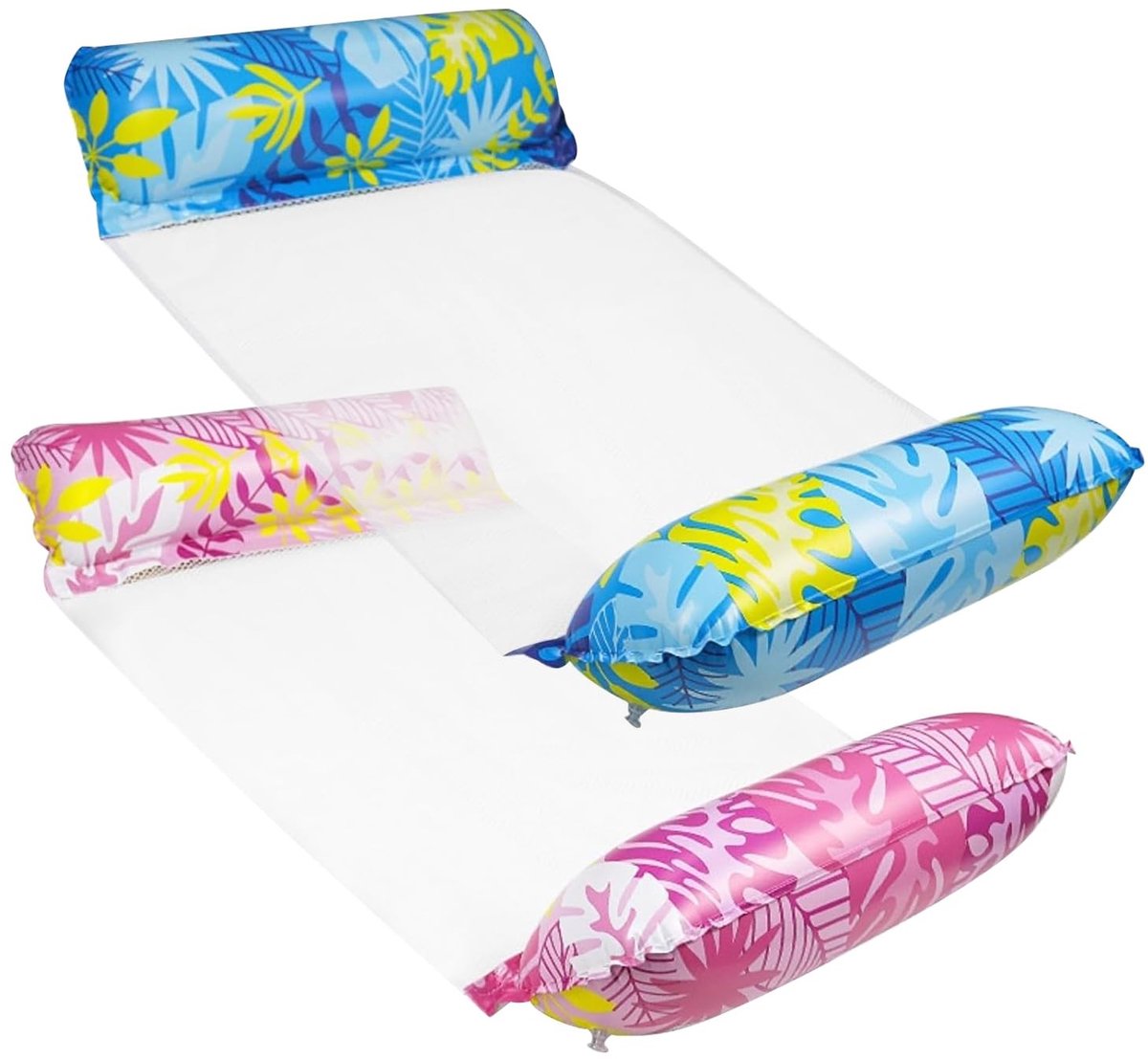 Dailygoods- Opblaasbare Matras 4-in-1 - Drijvend/Luchtbed - Kantelbare Hangmat - Opvouwbaar - Draagbaar - Duurzaam Materiaal - Zwemband
